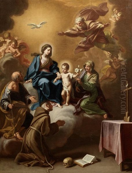 The Madonna And Child With Saints Joseph, Francis And Anne - view 1