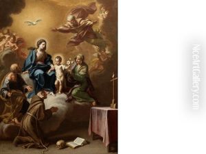 The Madonna And Child With Saints Joseph, Francis And Anne