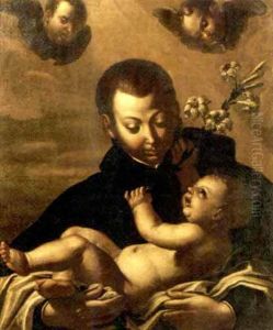 San Stanislao Kotska Con Gesu Bambino by Filippo Pedrini