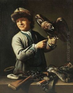 Jager Mit Falke by Theodor Van Pee