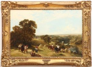Harvest Time (or Hay Harvest In The Wye Valley) by James Peel