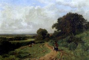 Woman And Child On Route To Market