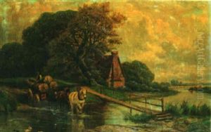 Logging Team By A River