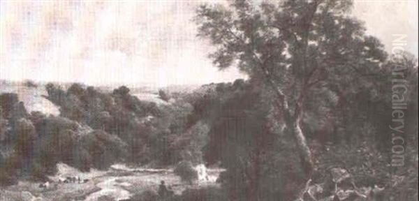 Brignall Banks - Greta River - view 1