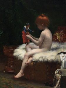Awaiting The Bath by Paul Peel