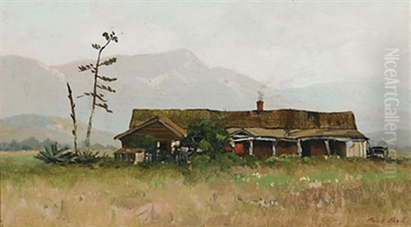 Landscape With A House, Mountains Beyond - view 1