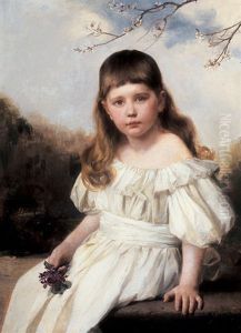 Portrait Of Gloria Roberts by Paul Peel
