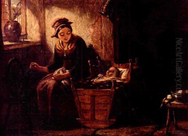 Mother And Child In An Interior - view 1