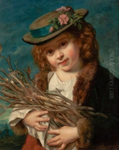 Little Wood Gatherer by John Thomas Peele