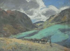 A Herder In The Drakensberg by Charles E. Peers