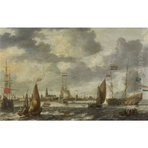 Sailing Ships by Bonaventura Peeters the Elder