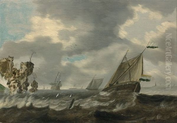 Navires Par Gros Temps - view 1