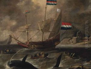 Whaling In Northern Waters by Bonaventura Peeters the Elder