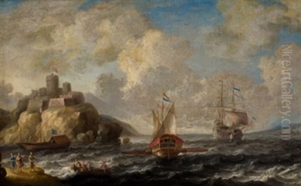 Navios Franceses En La Costa - view 1