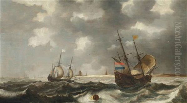 Shipping Along The Dutch Coast - view 1