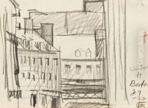 Edinboro St., Boston by Oscar Bluemner