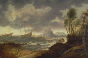 Landung Niederlandischer Schiffe An Der Kuste Amerikas