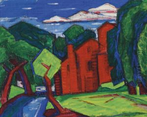 Butter Factory, Montgomery Street, Bloomfield, New Jersey by Oscar Bluemner