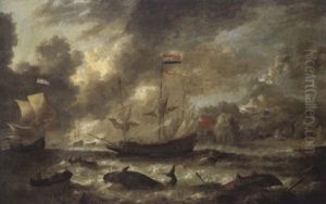 Hollandischer Walfanger Im Eismeer by Bonaventura Peeters the Elder