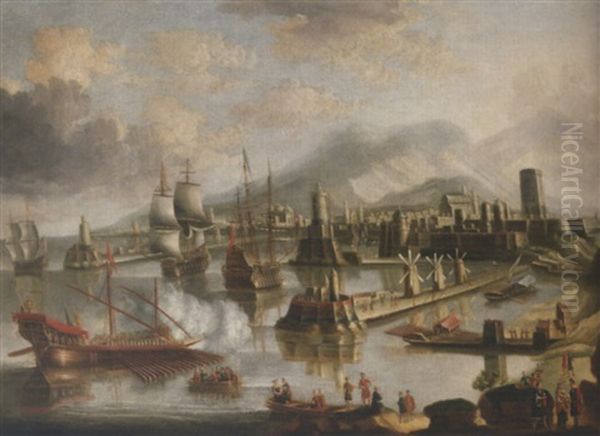 View Of The Harbour At Rhodes - view 1