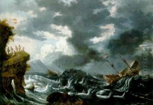 Ships Foundering In A Storm Off The South American Coast Ships Foundering In A Storm Off The South American Coast