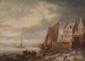 Kustenlandschaft Bei Bewegter See by Jan Peeters the Elder