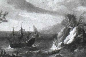 Coastal Landscape With Ships Offshore Coastal Landscape With Ships Offshore