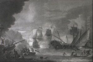 A Skirmish Between Christians And Turks In Mediterranean Waters