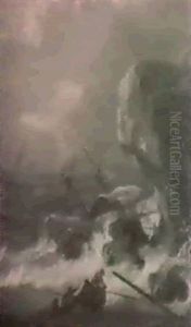Schiffbruch Vor Einer Stillkuste Schiffbruch Vor Einer Stillkuste