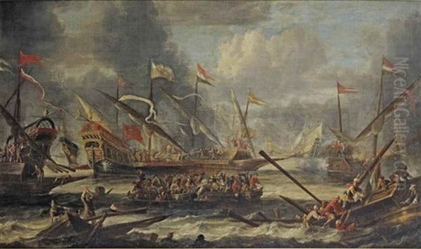 A Naval Battle On Choppy Waters - view 1