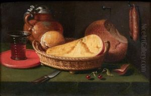 Corbeille De Pain Et Verre De Vin