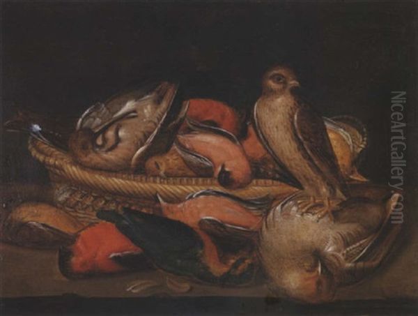 Etude D'oiseaux Morts Avec Un Faucon - view 1