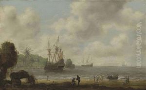 The Dutch Man-of-war Amsterdam Before The Brazilian Coast