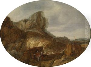 Gebirgslandschaft Mit Figurlicher Staffage by Gillis Egidius I Peeters