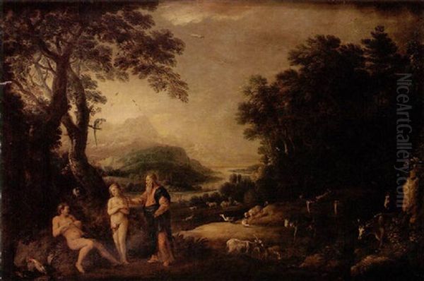 Adam Et Eve Au Paradis Terrestre - view 1