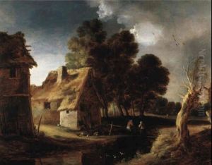 Flamische Dorfidylle by Gillis Egidius I Peeters