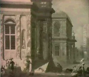 Preparatifs De Fete Dans La Cour D'un Palais by Jacob Peeters