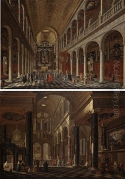Iglesia De Los Jesuitas De Amberes (pair) - view 1
