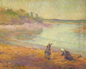Peche A Pied Sur Le Bord Du Blavet A Bellevue Peche A Pied Sur Le Bord Du Blavet A Bellevue
