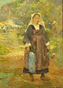 La Jeune Bretonne A La Fleur