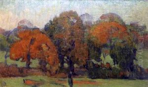 Femme Sur Fond De Paysage D'automne Femme Sur Fond De Paysage D'automne