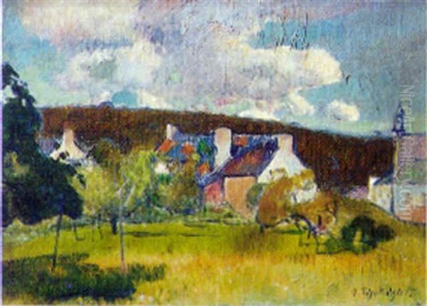 Fermes Dans Un Paysage Breton - view 1