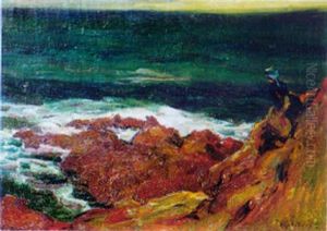 Bretonne Sur La Falaise