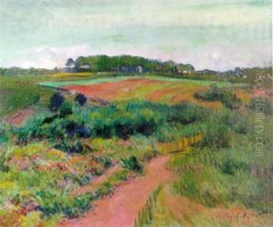 Lande Bretonne Donnant Sur L'aven by Jean Bertrand Pegot-Ogier