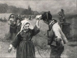 La Danse Bretonne by Jean Bertrand Pegot-Ogier