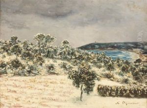 Neige En Bord De Mer by Auguste Pegurier