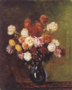 Vase De Chrysanthemes