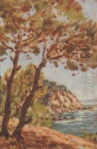 Saint-tropez, La Falaise by Auguste Pegurier