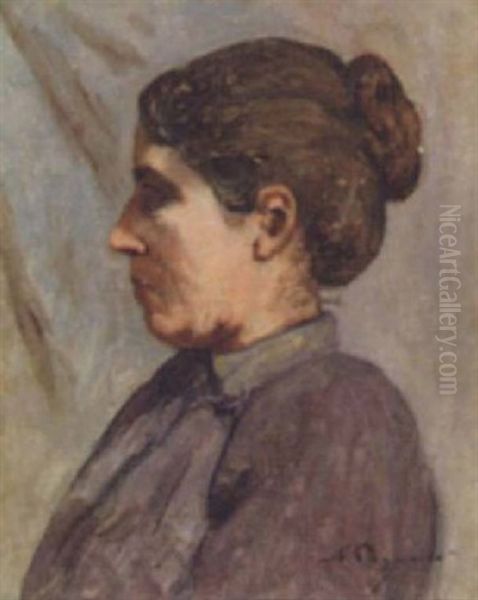 Portrait De Femme Au Chignon - view 1