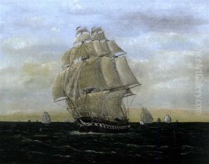 U.s.s. Constitution Escaping The British Fleet U.s.s. Constitution Escaping The British Fleet